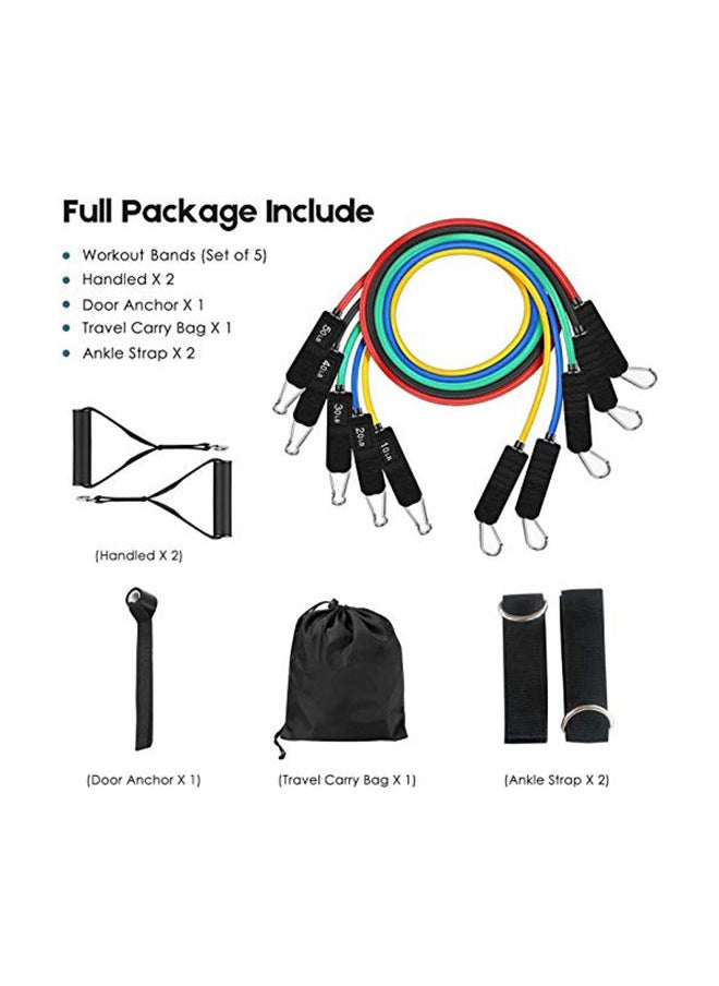 Whatafit  - Resistance Bands Set, Exercise Bands With Door Anchor, Handles, Carry Bag, Legs Ankle Straps For Physical Therapy - Image 1