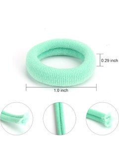 BAOLI BAOLI 200PCS Cotton Baby Hair Ties, Mini Seamless Toddler Hair Bands, Soft Hair Elastics Ponytail Holders for Kids Toddlers Girls, 1 Inch in Diameter, 5 Colors  - Image 2
