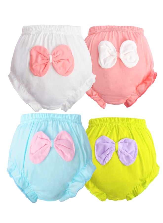 Baby Amabc Baby Girls' Cotton Bloomers Brief Underwear - Kids Cool Breathable Comfort Panty - Toddler Undies Cute Diaper Covers Multipacks, Soft and Wash Well 12-18 Months - Image 1