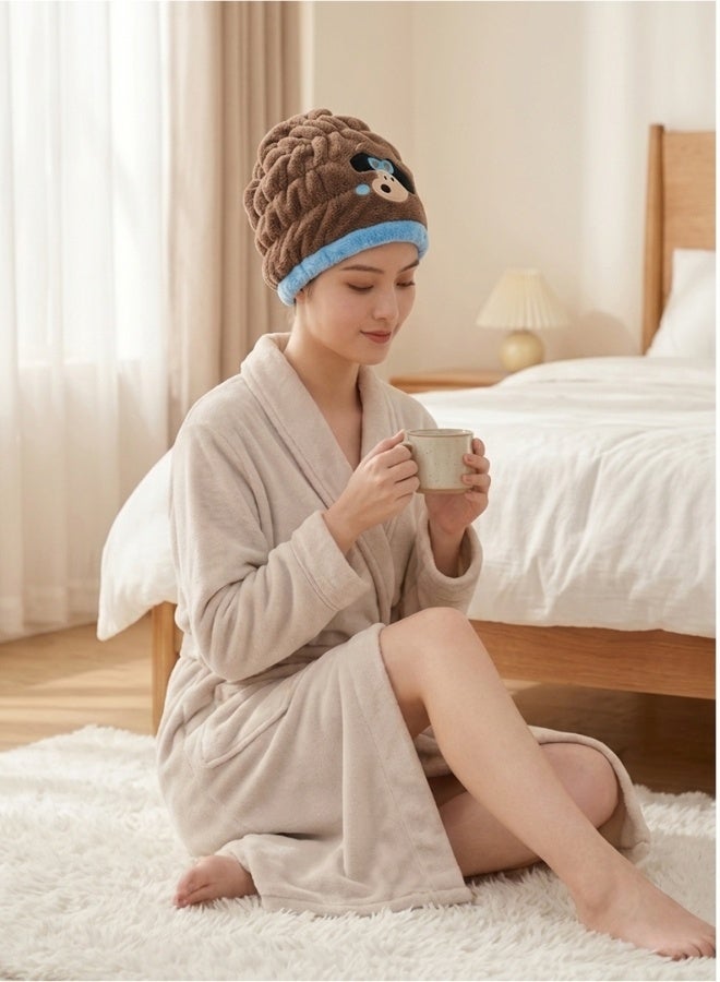 Luxury Microfiber Hair Wrapper – Quick Dry Hair Towel Turban for Women & Girls – Soft Hair Drying Cap for Styling and Sleep – Gentle & Protective Hair Wrap for Frizz-Free, Smooth Hair – Durable, Lightweight, and Fashionable Design - Image 4
