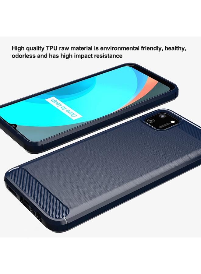 S-TOP Case For Realme C11 Brushed Texture Carbon Fiber TPU Phone Case - Image 4