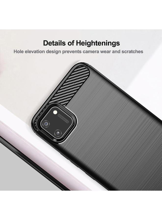 S-TOP Case For Realme C11 Brushed Texture Carbon Fiber TPU Phone Case - Image 5