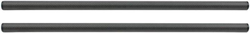 klarako 2 Pieces 40cm 16inch 15mm Carbon Fiber Rod For DSLR Camera Rig Rail System - Image 1