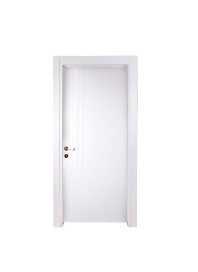 Barry Wood - Barry Wood Internal Wood Door Ribbed Plain Code MP113-02 White - 80/90 - 2.15 M x 90 - Image 1