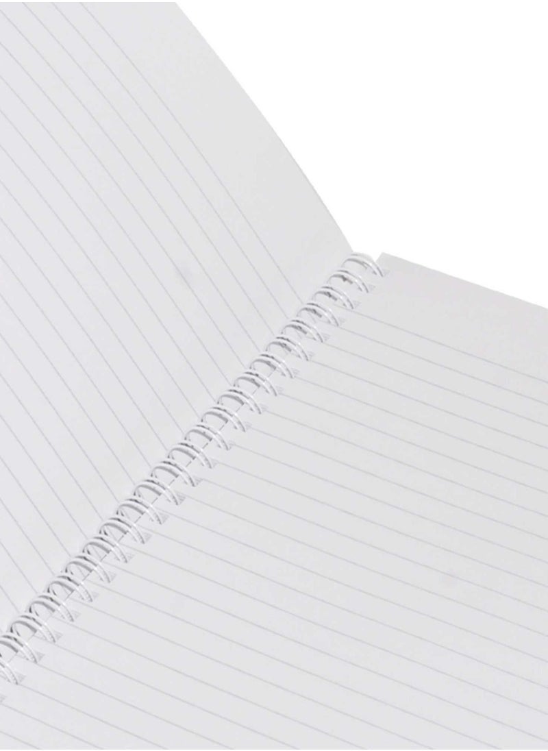 Light FIS LIGHT Pack of 10 Spiral Soft Cover Notebook, Single Line, 10X8 Inches (25.4 X 20.32 Cm) 100 Sheets -LINB1081702S  - Image 2