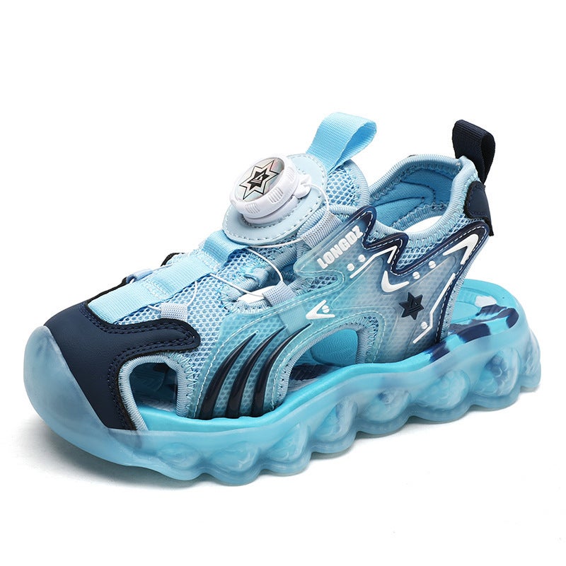 Fujian Big Factory Dragon Captain Children'S Shoes 2023 Summer Children'S Sandals Boys Soft Bottom Non-Slip Sports - Image 1