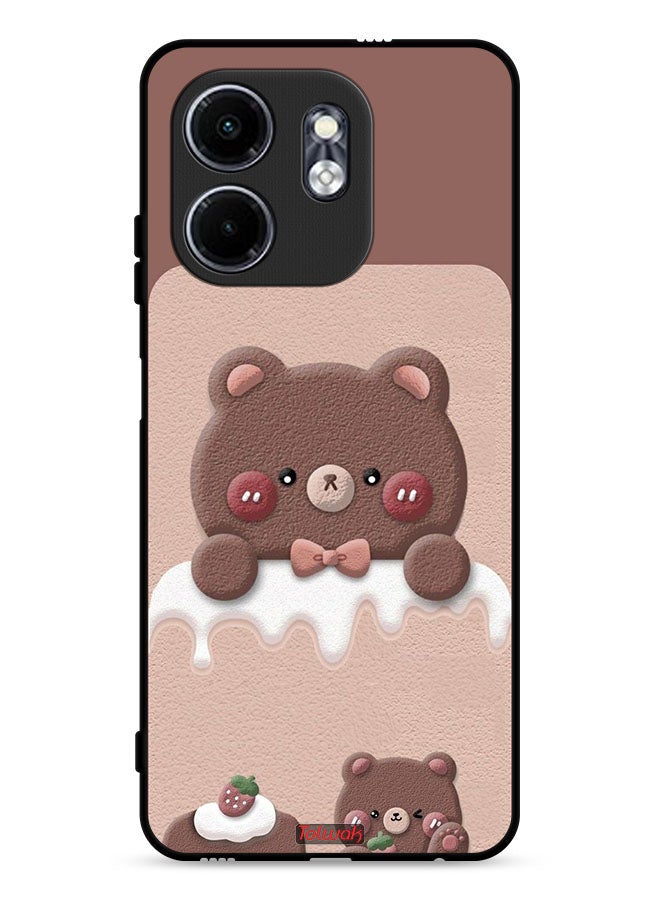 Tolwak Infinix Smart 9 4G Protective Case Cover Bear Strawberry  - Image 1
