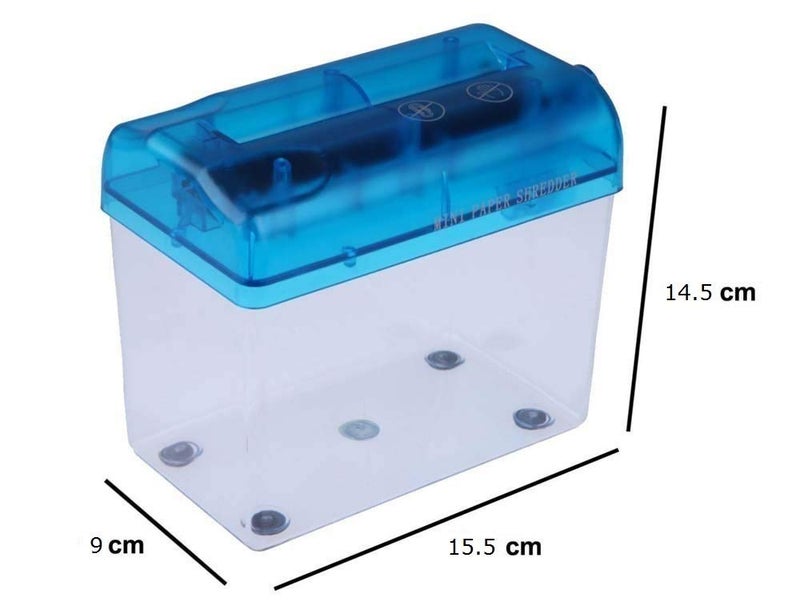 Inditradition Manual Paper Shredder Machine | Hand Operated Paper Cutter | A5 Paper Compatible, Strong Steel Blades (Transparent) - Image 4