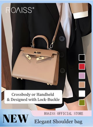 Retro Handle Satchel with Detachable Strap for Women Casual Shoulder Kelly Bag Ladies Crossbody Bags with Lock Closure - pzsku/Z91CA2930FE348C23F0A2Z/45/_/1702027900/faa43218-692a-4047-914d-7b2d9ac86a30