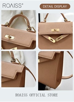 Retro Handle Satchel with Detachable Strap for Women Casual Shoulder Kelly Bag Ladies Crossbody Bags with Lock Closure - pzsku/Z91CA2930FE348C23F0A2Z/45/_/1702027912/4920a890-7256-4a58-8f5a-39d50688d20e