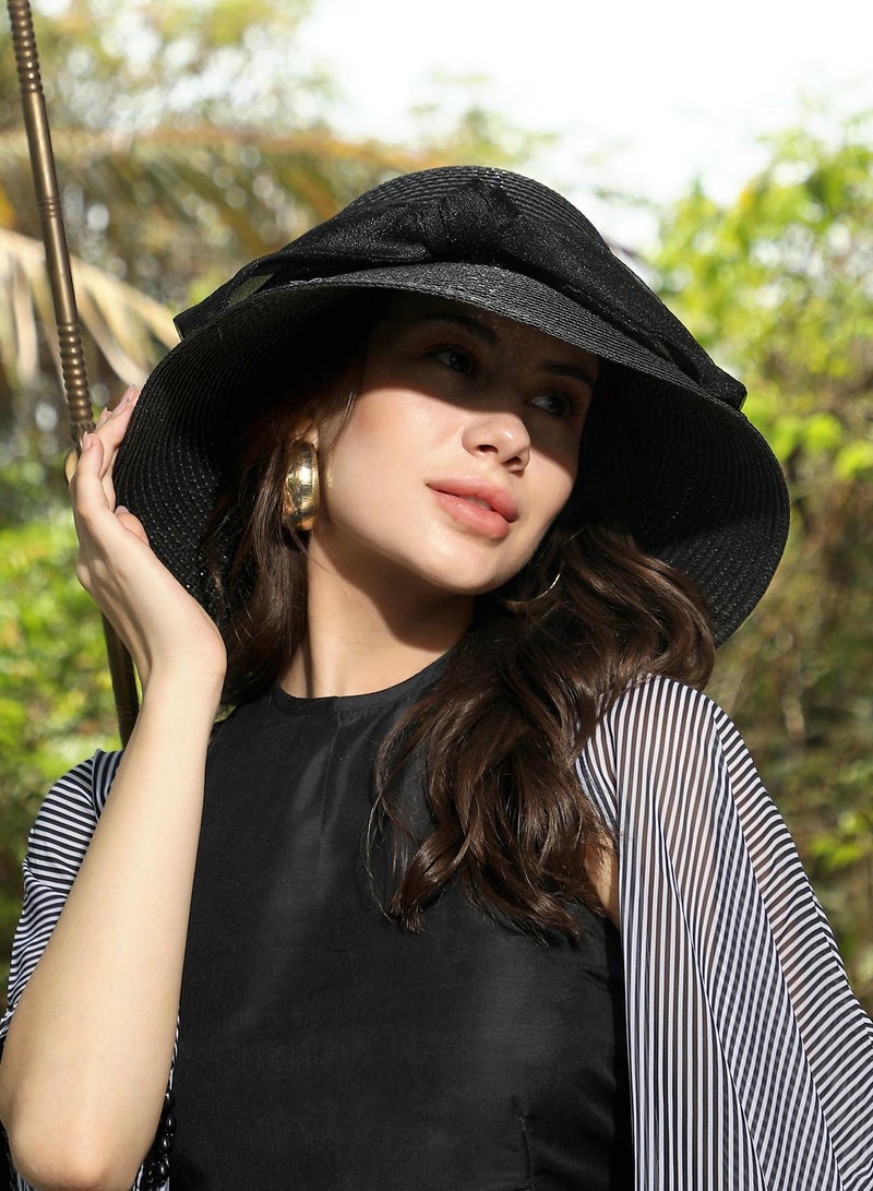 Haute Sauce Women's Countryside Sun Hat - Midnight Black  - Image 3