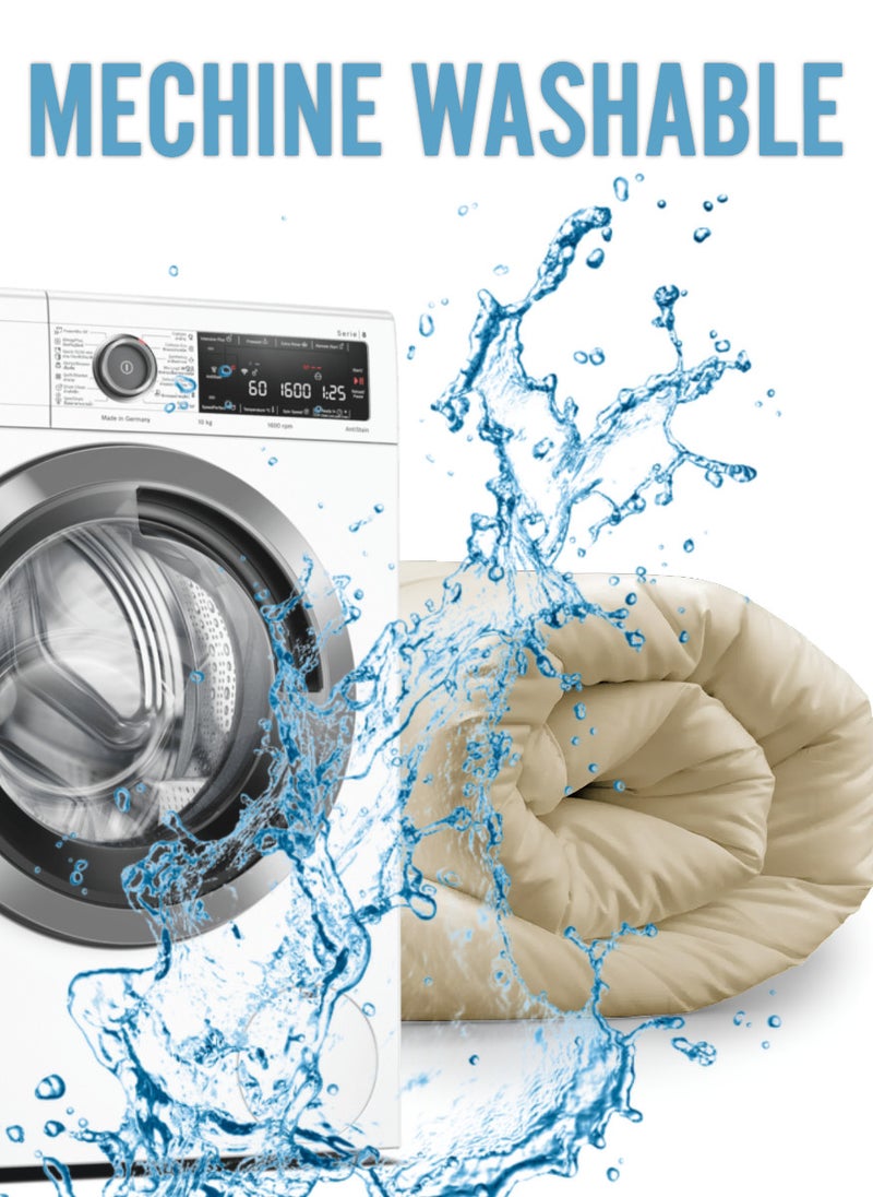 Blueberry Stone Colour Microfiber King Size Soft Duvet 240 X 260Cm - Image 5