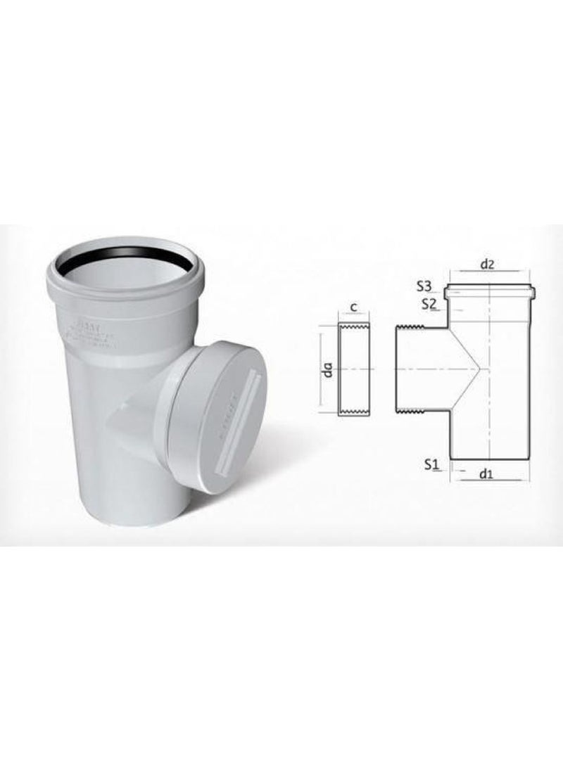 Fırat Pipe PVC Cleaning Tee DIAMETER: 110 