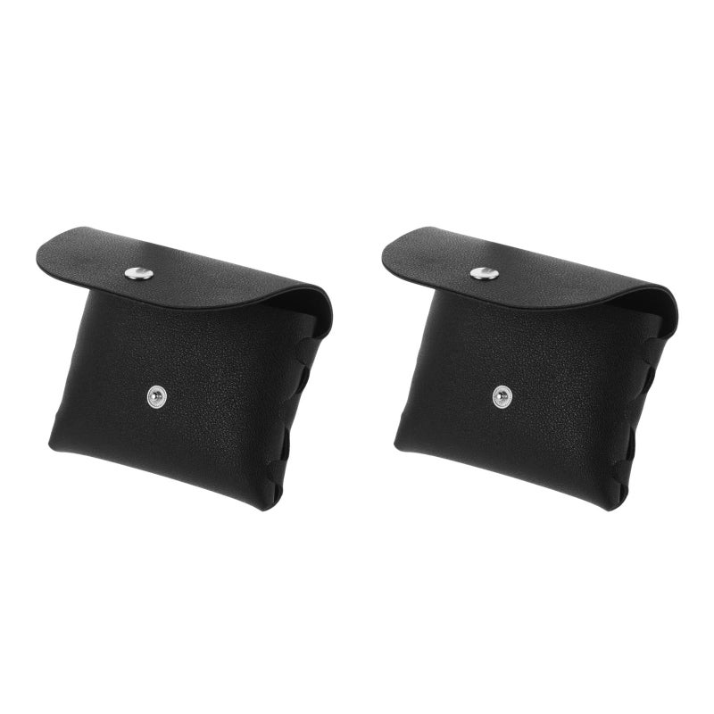 2pcs Foldable Sunglasses Case Eyewear Organizer Eyeglass Pouch Bag Eyeglasses Cases for Glasses Sunglasses and Black - Image 1
