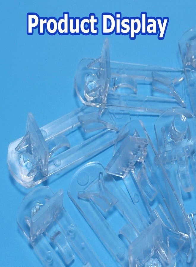 مجموعة أوجيمي من 20 قطعة من أوتاد تثبيت أرفف بلاستيكية ذاتية القفل، دبابيس أرفف ذاتية القفل 6 مم، مشابك أرفف بلاستيكية للخزائن، مشابك تثبيت شفافة للمطبخ، وتد 6 مم × أرفف بسمك 3/4 بوصة - Image 3