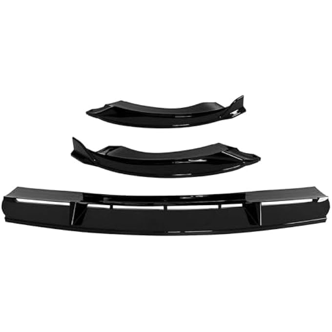 FSHero Riding 3Pcs Front Bumper Lip Fit for Tesla Model Y Juniper 2025 2026 Front Spoiler Wing Body Kit Glossy Black - Image 4