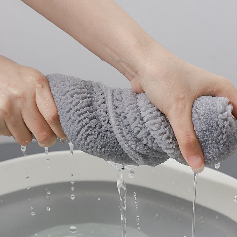 Washable Toilet Seat Cover Dark Green Polyester Warm Sanitary Convenient Strap Toilet Seat Cushion for All Season Bathroom Use - Image 2