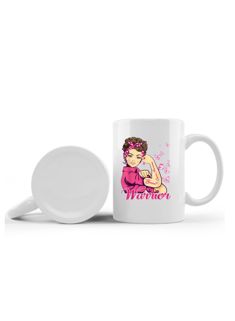 PRINTSHOP4ME PinkCancer Awareness Coffee Mug PinkCancer Survivor Gifts For Women Girl Gifts For Patients Mug Beating PinkCancer Gifts Mug - Image 2