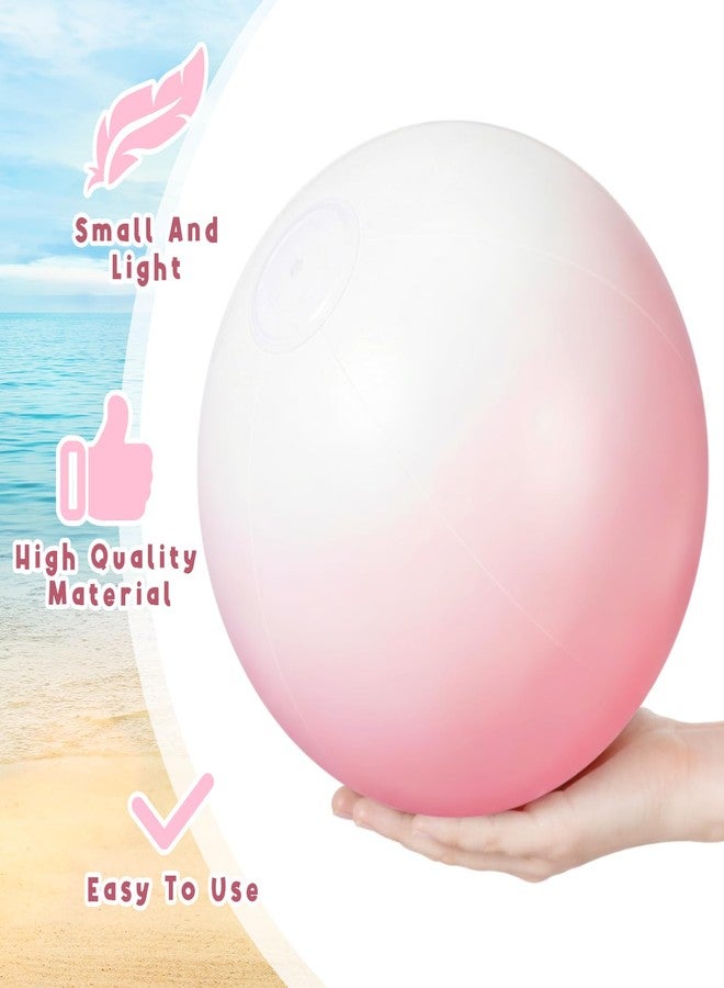 MiniInflat 24 Pcs Pink Inflatable Beach Balls Bulk for Kids Large Blow up Beach Ball Pastel Pool Toys for Summer Swimming Pool Games Party Supplies Luau Birthday Decor (12.5 Inch) - Image 5