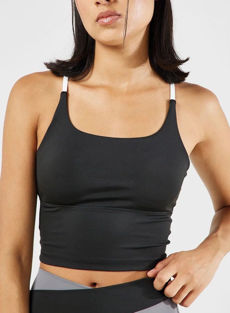 FRWD Cutout Back Detail Vest & 3/4Th Legging Set
