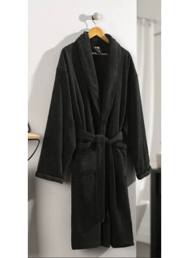 Luxe Concepts Dream Soft Black Bathrobe – Luxe Comfort in Every Thread - Image 1