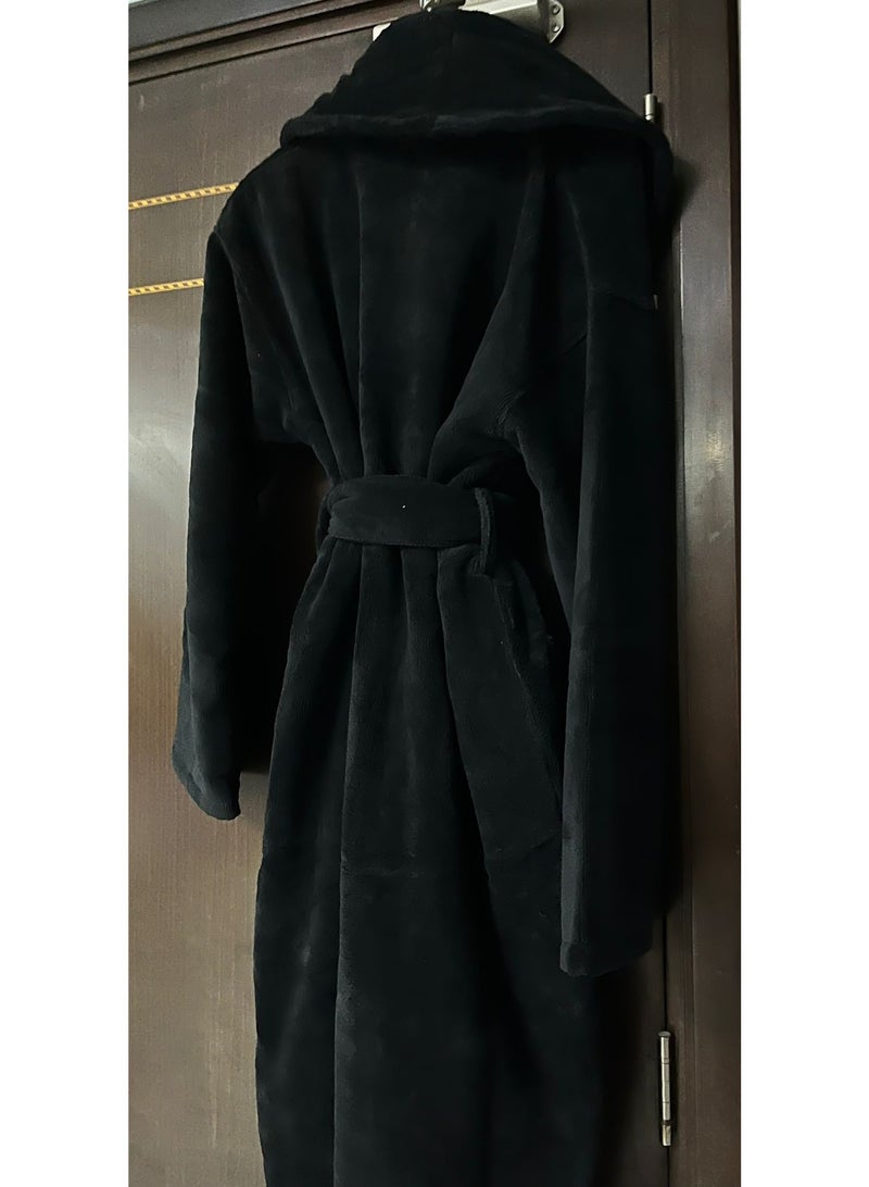 Luxe Concepts Dream Soft Black Bathrobe – Luxe Comfort in Every Thread - Image 3