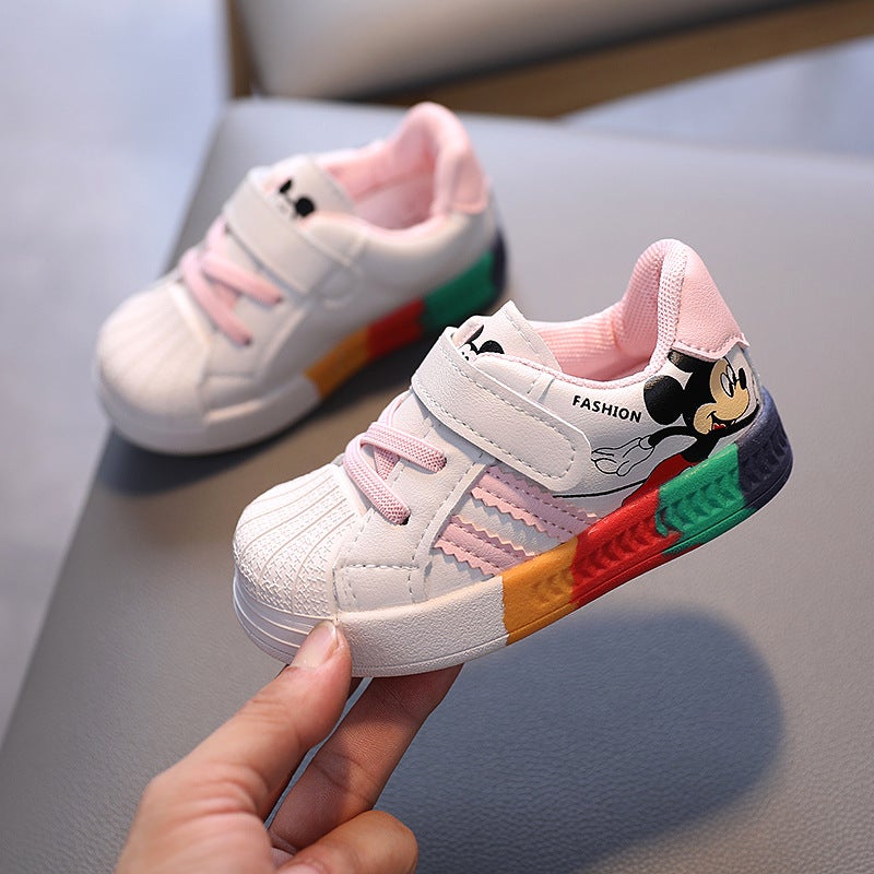 Unisex Baby Toddler Walking Shoes Breathable Non-Slip 1928 Pink