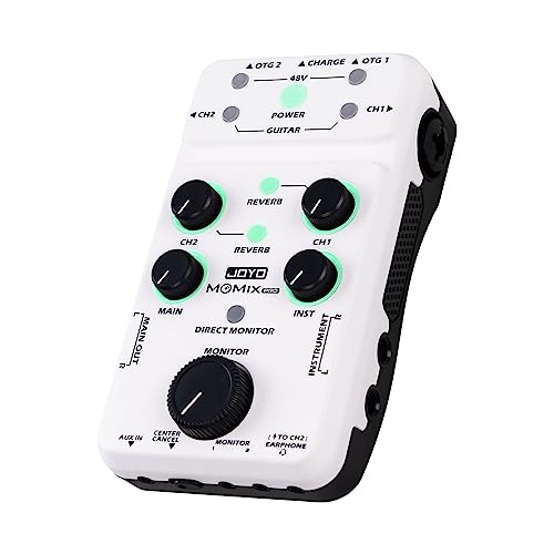 JOYO Audio Mixer USB Audio Interface Stereo XLR48V Phantom Power Mixer for Live Streaming Recording Podcasting Plug Play MOMIX PRO - Image 1