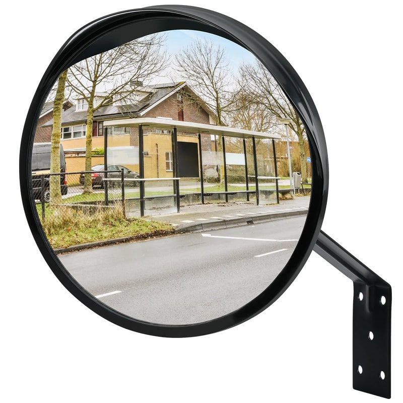 Generic FINZOO Safety Mirror, Convex Traffic Mirror with Wall Mount Bracket,Road Mirror Driveway Mirror for Garage, Traffic, Driveways, Office, Courtyard, Warehouse  - Image 1