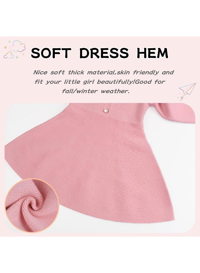 WeddingPach Ruffles Baby Girls Cardigan Warm Infant Toddler Sweater Dress  - Image 5