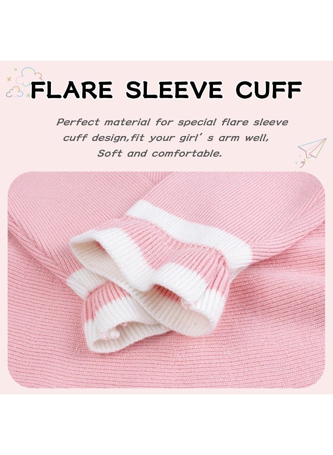 WeddingPach Ruffles Baby Girls Cardigan Warm Infant Toddler Sweater Dress  - Image 4