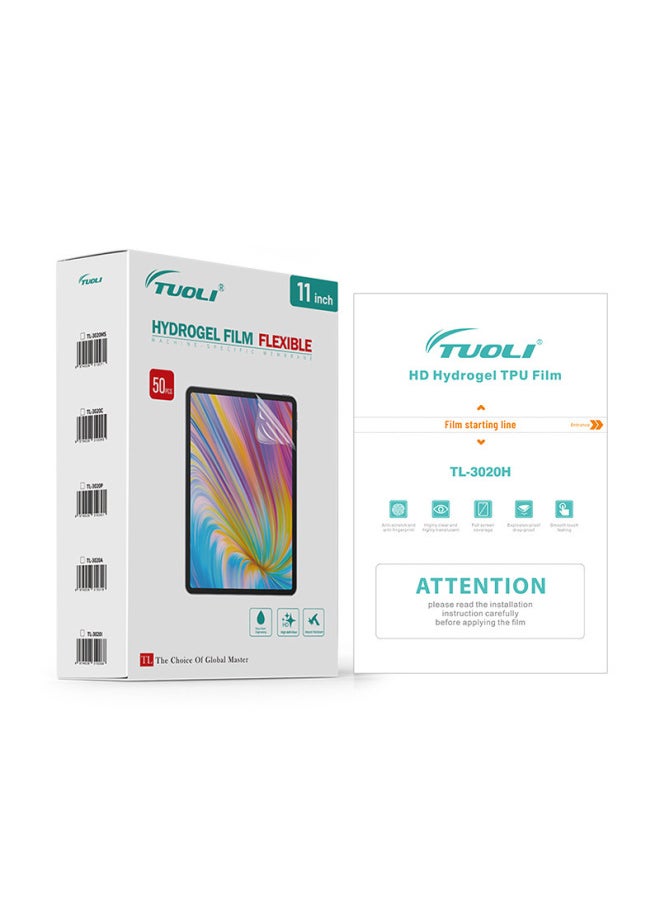 Generic Mobile Phone Flat HD Film TPU Four-layer Hydraulic Film Cutting Machine Consumables Special Film HD Frosted Anti-peep Wholesale-Color:11inch Tablet Hd Film 300*200mm (4a Self-repair)  - Image 1