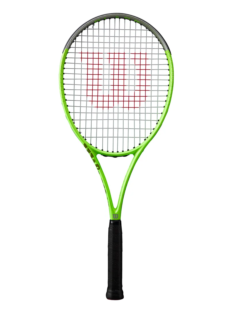 Wilson Blade Feel Rxt 105 Tennis Racket, 16x19, Adults, Beginners/ Intermediate - Green/ Black