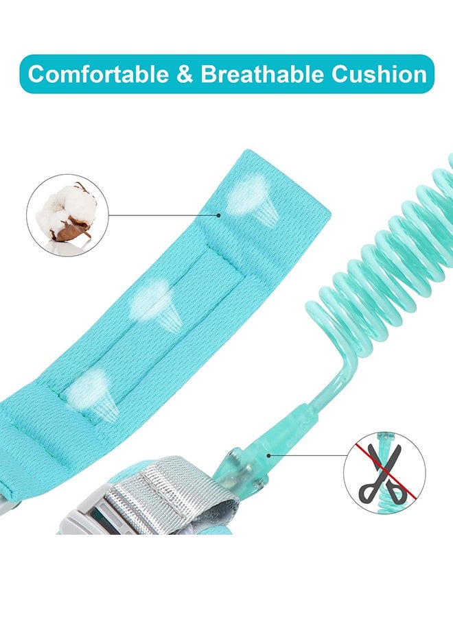 Toddler Safety Harness Walking Leash, Anti Lost Wrist Link, Child Leash Secure Harness with Key Lock, Safety Wrist Leash for Kids Baby Boys and Girls 5 feet(blue) - Image 5