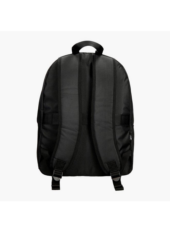 ريبوك حقيبة ظهر مدرسية بطبعة شعار مع أحزمة قابلة للتعديل وإغلاق بسحاب - Image 3