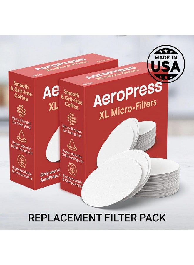 AeroPress XL Replacement Filter Pack - Micro-filters For AeroPress XL Coffee And Espresso-Style Coffee Maker - 2 Pack (400 count) - Image 2