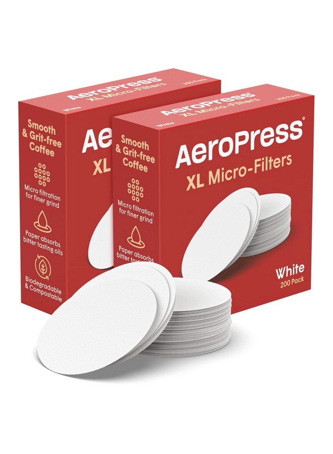 AeroPress XL Replacement Filter Pack - Micro-filters For AeroPress XL Coffee And Espresso-Style Coffee Maker - 2 Pack (400 count) - Image 1