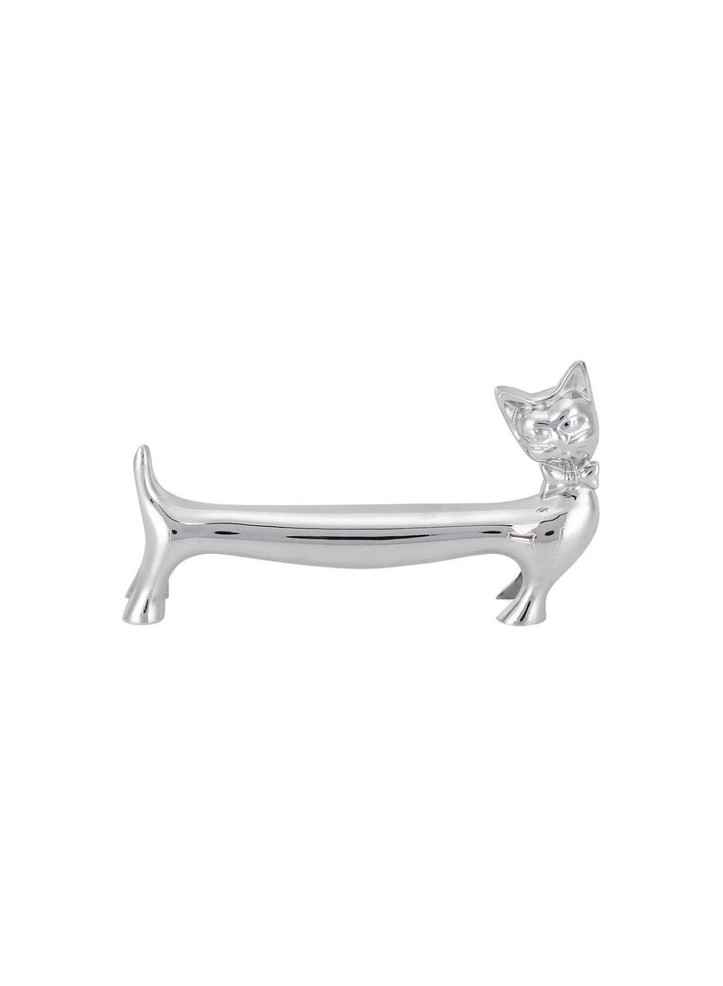 GGOOT Cat Pattern Chopstick Stand, Zinc Alloy + Stainless Steel Table Chopstick Holder, for Home Restaurant - Image 3