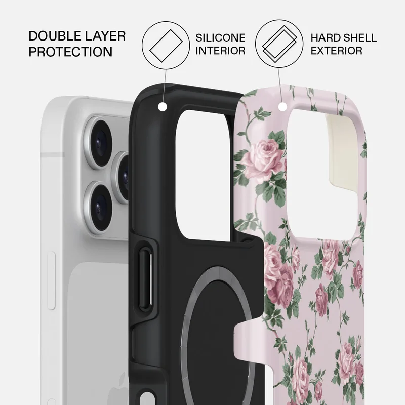 BURGA Burga iPhone 17 Pro Max Alice Premium Case Compatible with Hybrid Dual-Layer Hard Shell + Silicone Protection - Scratch-Resistant Shockproof Mobile Cover