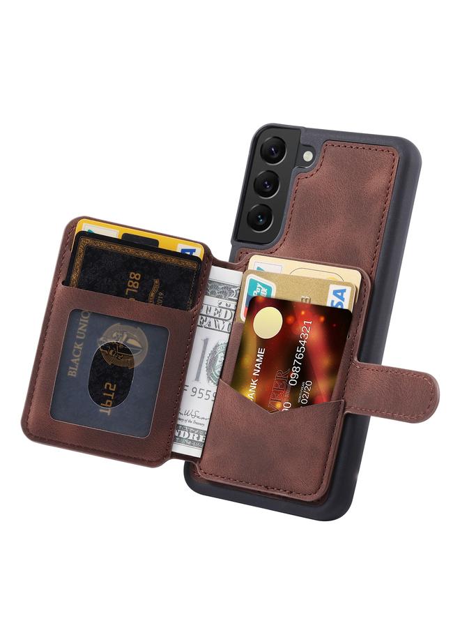 اس-توب جراب لهاتف Samsung Galaxy S22+ 5G Skin Feel Dream مضاد للسرقة ومضاد للصدمات وحقيبة بطاقات محمولة - Image 3