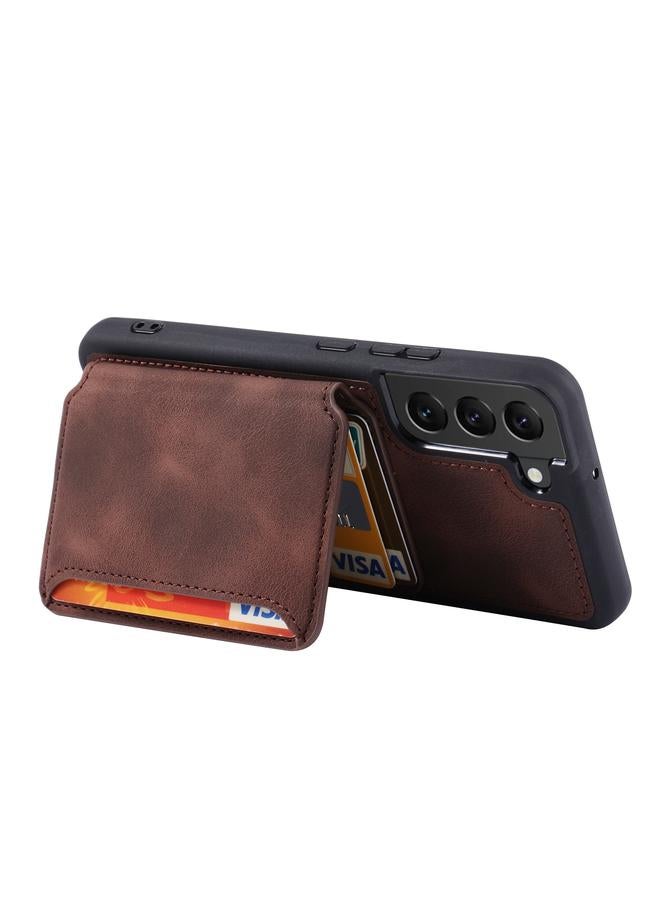 اس-توب جراب لهاتف Samsung Galaxy S22+ 5G Skin Feel Dream مضاد للسرقة ومضاد للصدمات وحقيبة بطاقات محمولة - Image 4