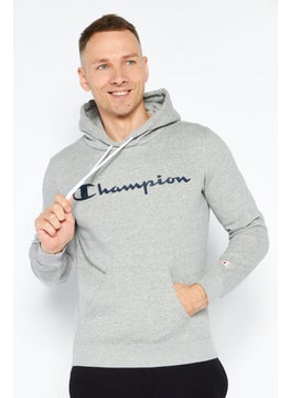 Champion Men Sportswear Fit Long Sleeve Outdoor Sweatshirt, Grey  - Image 1