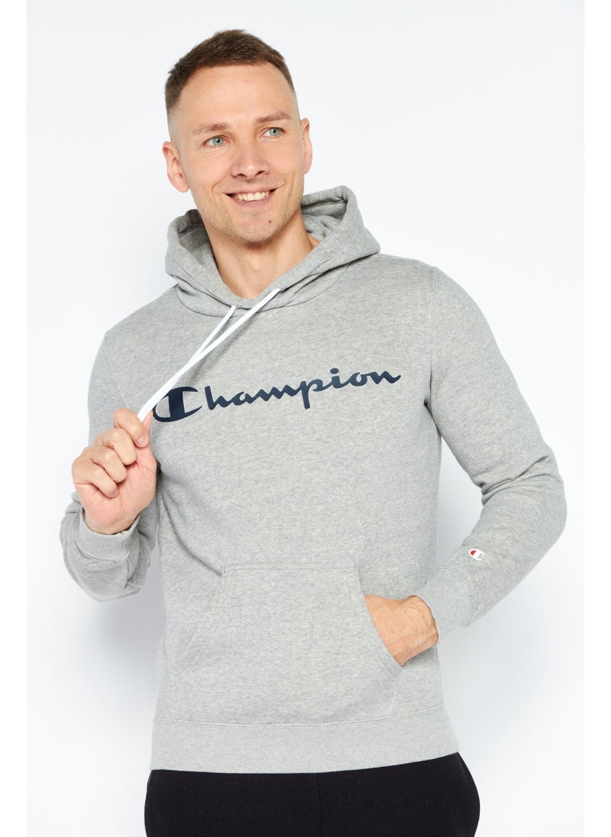 Champion Men Sportswear Fit Long Sleeve Outdoor Sweatshirt, Grey  - Image 1