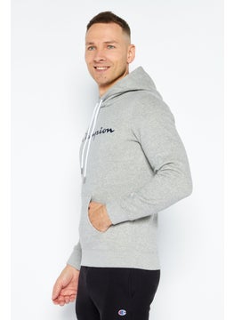 Champion Men Sportswear Fit Long Sleeve Outdoor Sweatshirt, Grey  - Image 4