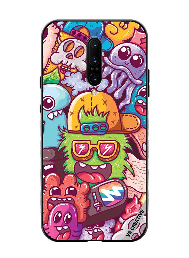VR CREATIVE Protective Case Cover For OnePlus 7 Pro Graphitti Design Multicolour - Image 1