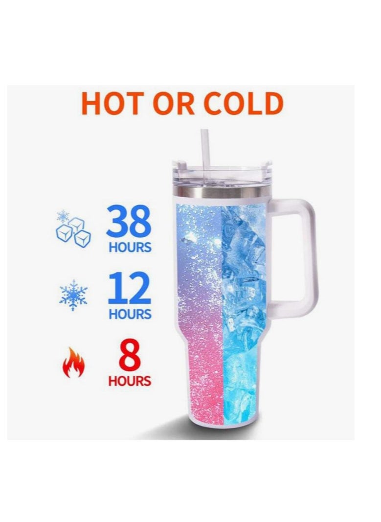 Generic Stanley Thermal Mug 1200 ml – Stylish Stainless Steel SUS 304 Design with Leak-Proof Lid and Straw, Keeps Hot and Cold black BK  - Image 3