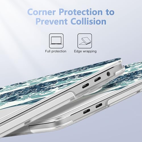 May Chen for MacBook Pro 16 inch 2020 2019 Release Model A2141, May Chen Crystal Clear Hard Shell Case Cover for MacBook Pro 16 inch Fit Touch ID and Touch Bar & Retina Display - Great Wave - Image 3