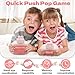 Intoypad Rabbit Pop Fidget Game Toys Light Up Fidget Toy with 1 Min AutoOff Easter Bunny Electric Pop Bubble Game Controller Handheld Sensory Toys Birthday Christmas Easter Gifts for Kids - Image 4