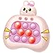Intoypad Rabbit Pop Fidget Game Toys Light Up Fidget Toy with 1 Min AutoOff Easter Bunny Electric Pop Bubble Game Controller Handheld Sensory Toys Birthday Christmas Easter Gifts for Kids - Image 2