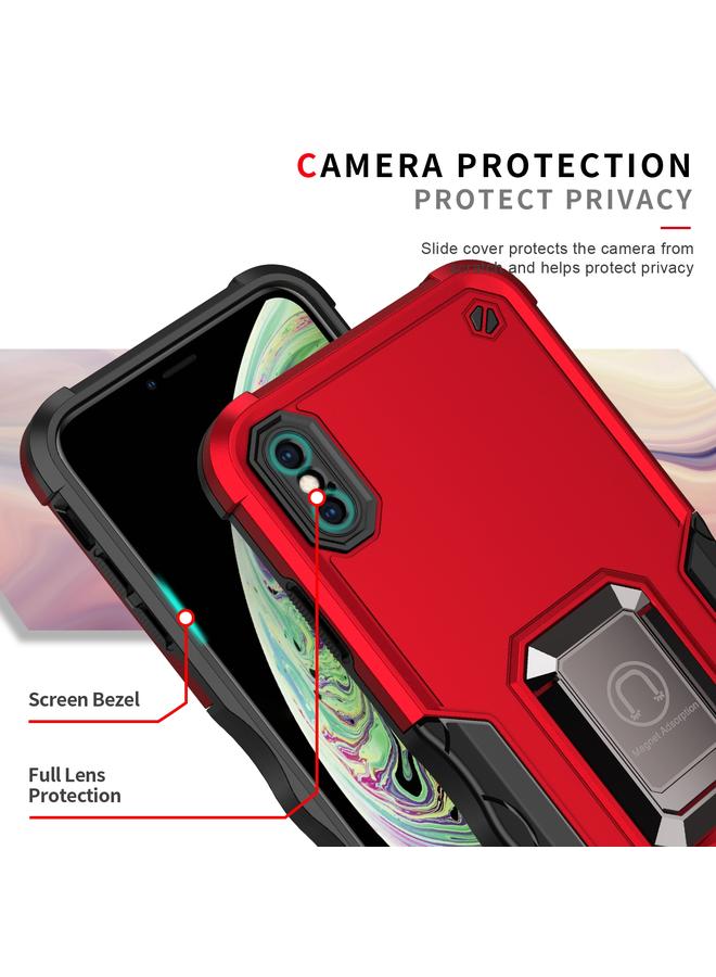 S-TOP Case For iPhone X / XS Ring Holder Non-slip Armor Phone Case - Image 4